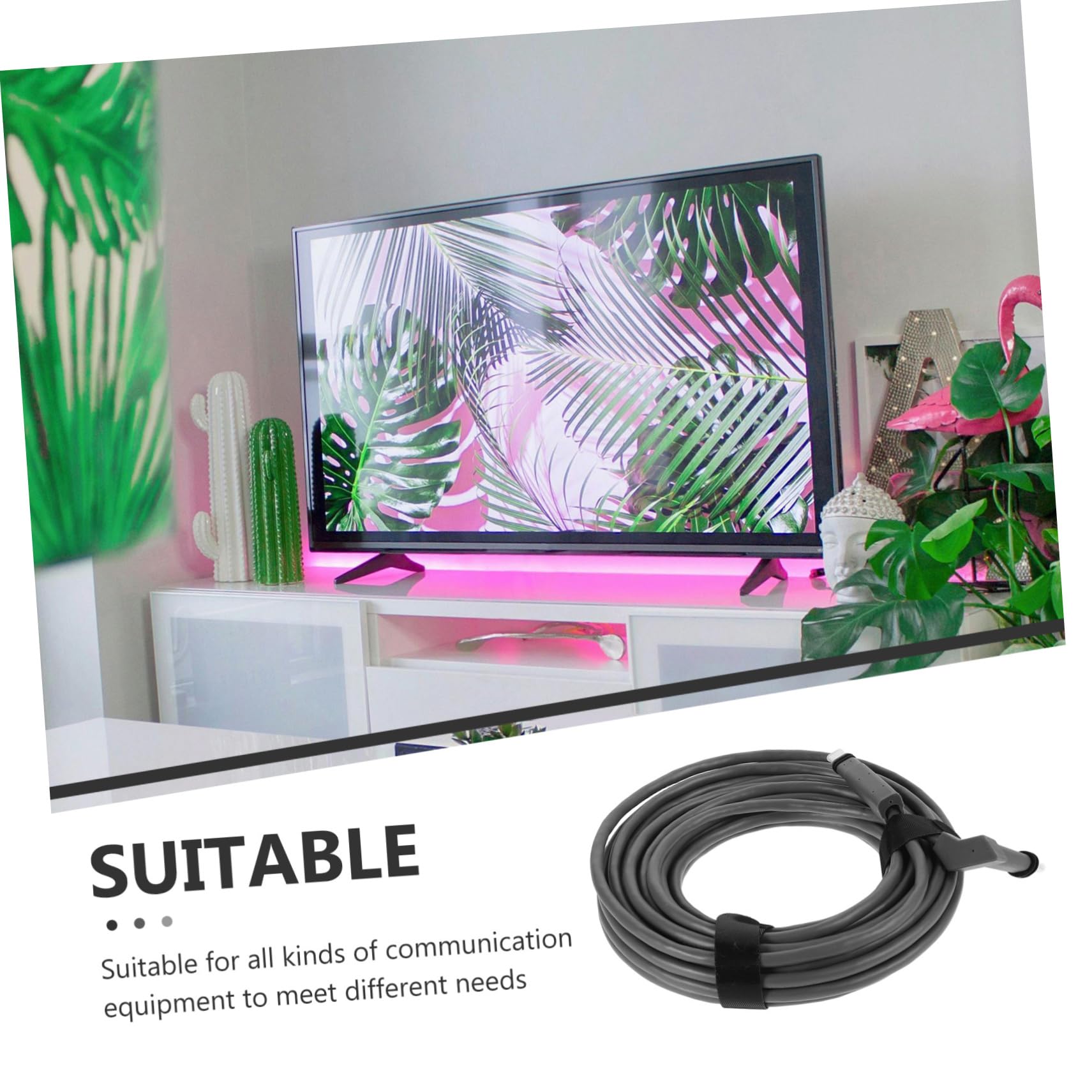 Hemobllo Rallonge Câble Réseau Cat 6 Connexion Stable et Transmission Rapide, Pvc, pour Équipement de Communication, École et Maison