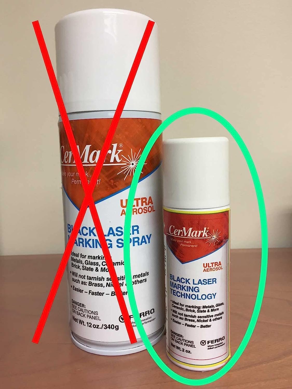 CerMark Ultra Laser Marking Aerosol, Improve Lasered Work, All In One High Performance Laser Marketing Aerosol For Metal, (2-Pack), 2 Oz - Image 4