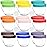 Youngever 18 Pack Baby Food Storage, 2 Ounce Baby Food Containers with Lids and Labels, 9 Assorted Colors