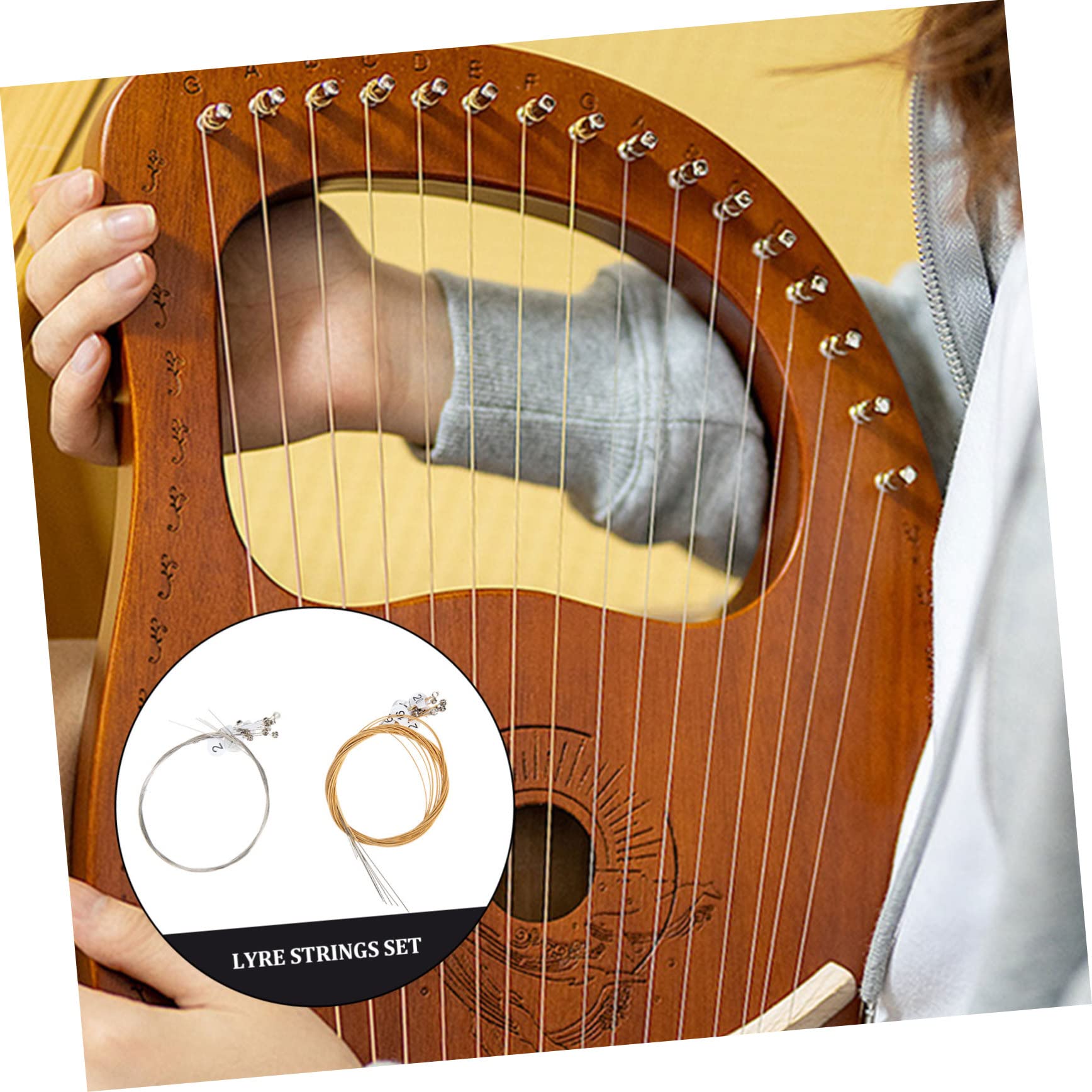 Supvox 5sätze String Lyre Strings Für Saiteninstrumente Für Musiker Und Performer Mit Hoher Resonanz Und Starken Klangübertragungen