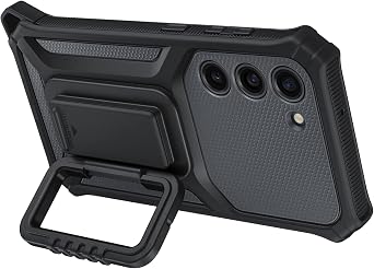 Samsung Galaxy S23 Rugged Gadget Phone Case, Heavy Duty Protective Cover w/Platform for Card Slot Holder, Wrist Strap, Detachable Accessories, US Version, EF-RS911CBEGUS, Titan