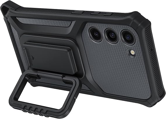 Samsung Galaxy S23 Rugged Gadget Phone Case, Heavy Duty Protective Cover w/Platform for Card Slot Holder, Wrist Strap, Detachable Accessories, US Version, EF-RS911CBEGUS, Titan