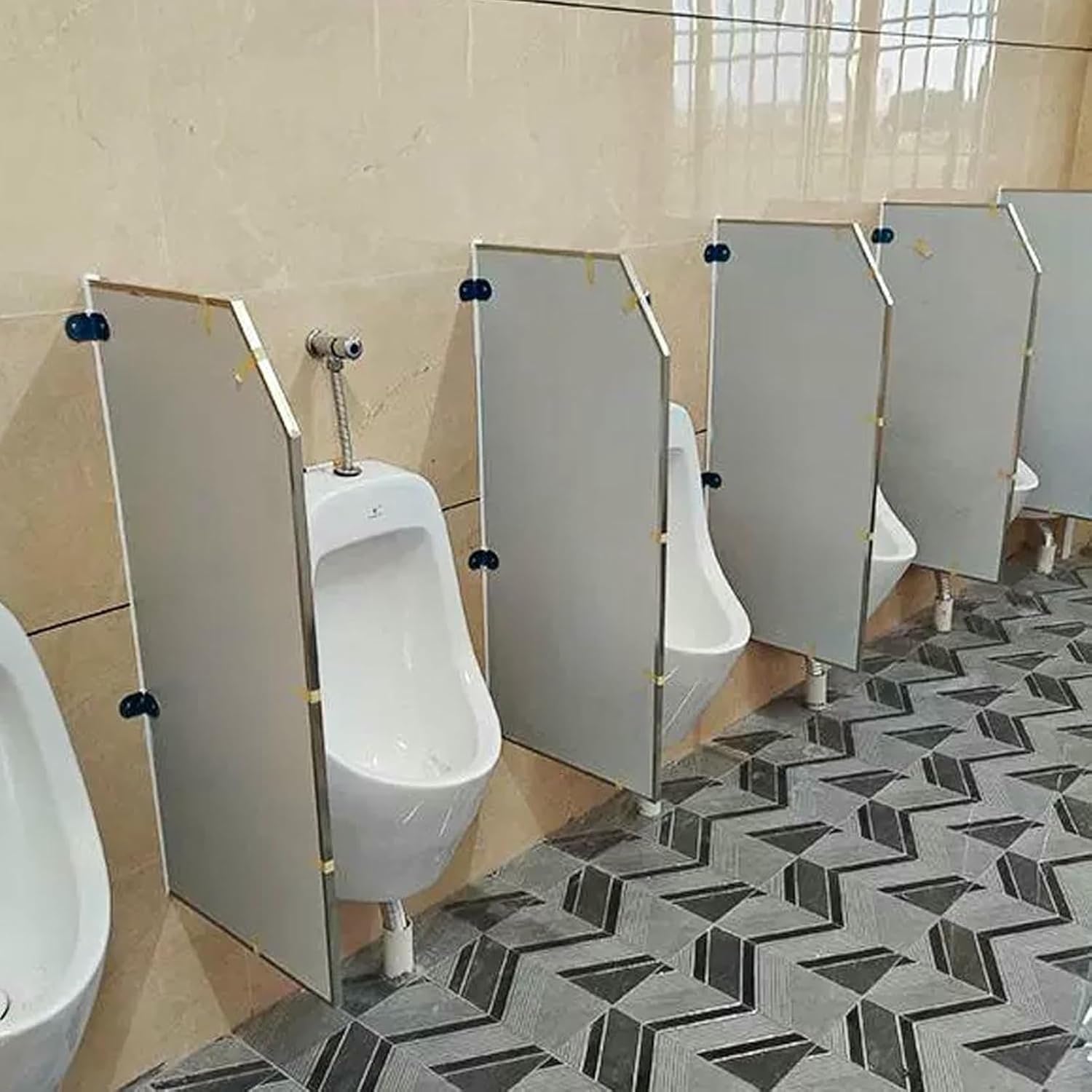 Urinal partition, Wall Mounted Urinal Divider, Men Urinal Privacy Screen, Adult Urinal Baffle, Toilet partition for Schools/Shopping Malls/Public Places(3Pcs)