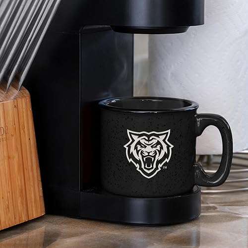 Miniatura 388 de Rico Industries NCAA Utah Utes - Taza de café personalizada de 12 onzas con logotipo grabado con láser profundo, taza de cerámica para acampar con
