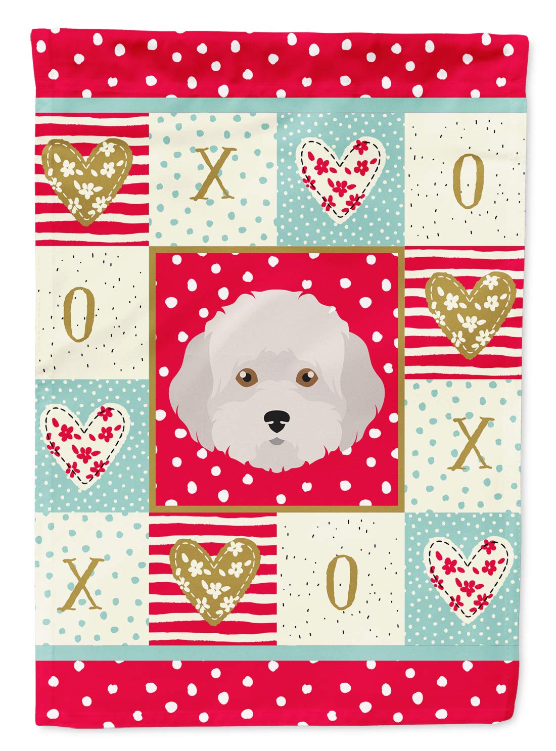 Drapeau de jardin Chypre Caniche Love CK5193GF décoration extérieure animaux S