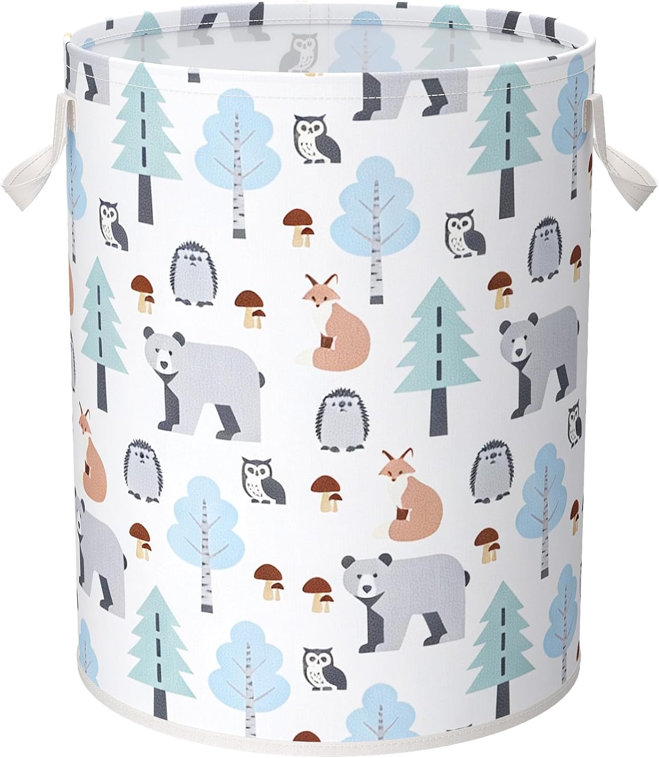 Lifewit Laundry Hamper, Collapsible Laundry Basket with Handles, Foldable Clothes Hampers for Laundry, Waterproof Storage Bin for Bedroom, Bathroom, Living Room, 45L, Forest