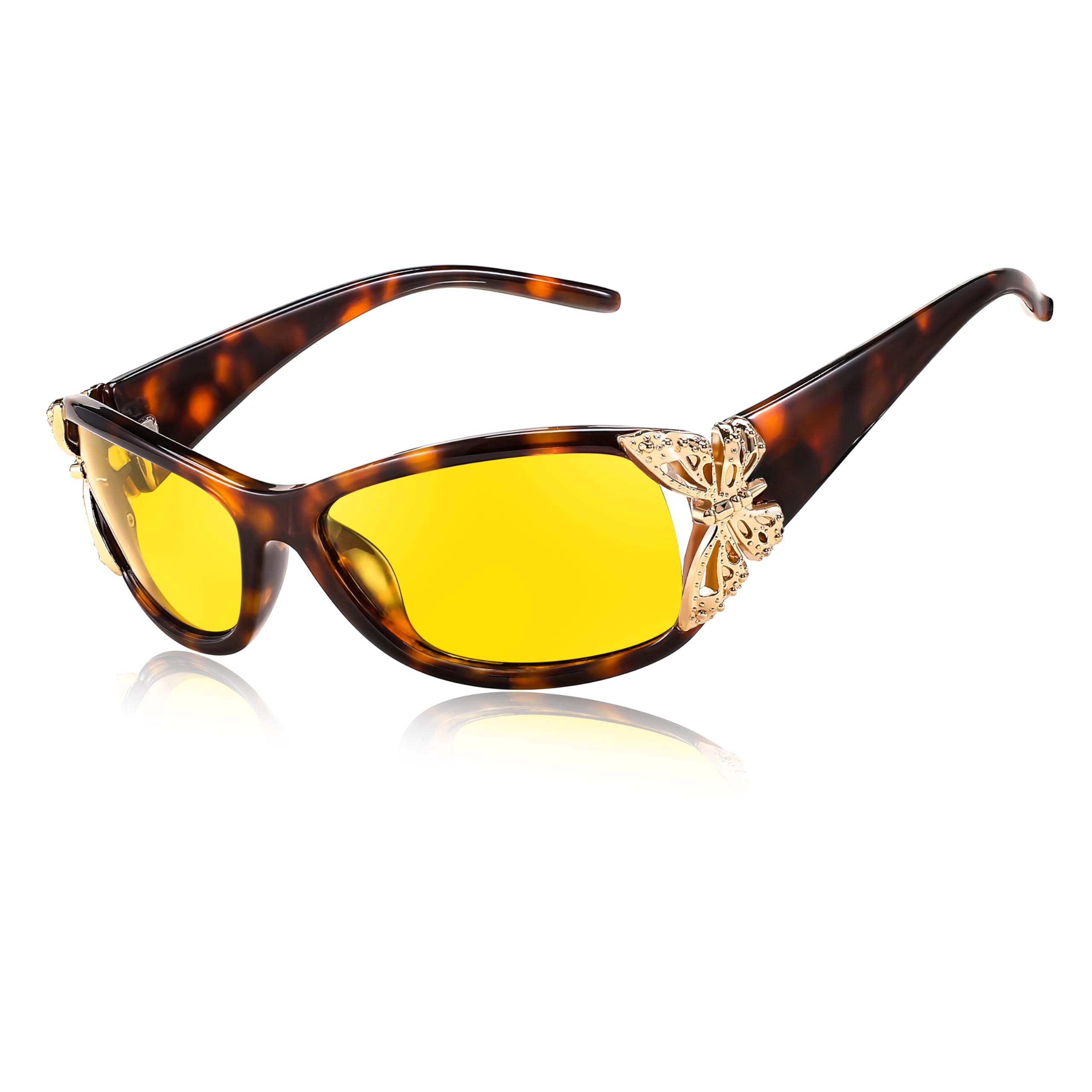 FEISEDY Classic Womens Night Glasses