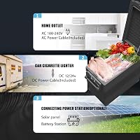 Alpicool CF55 Hordozható Autós Hűtőláda 55L 12V Elektromos Mini Hűtő Fagyasztó Kempingezéshez Teherautóhoz USB Porttal 6