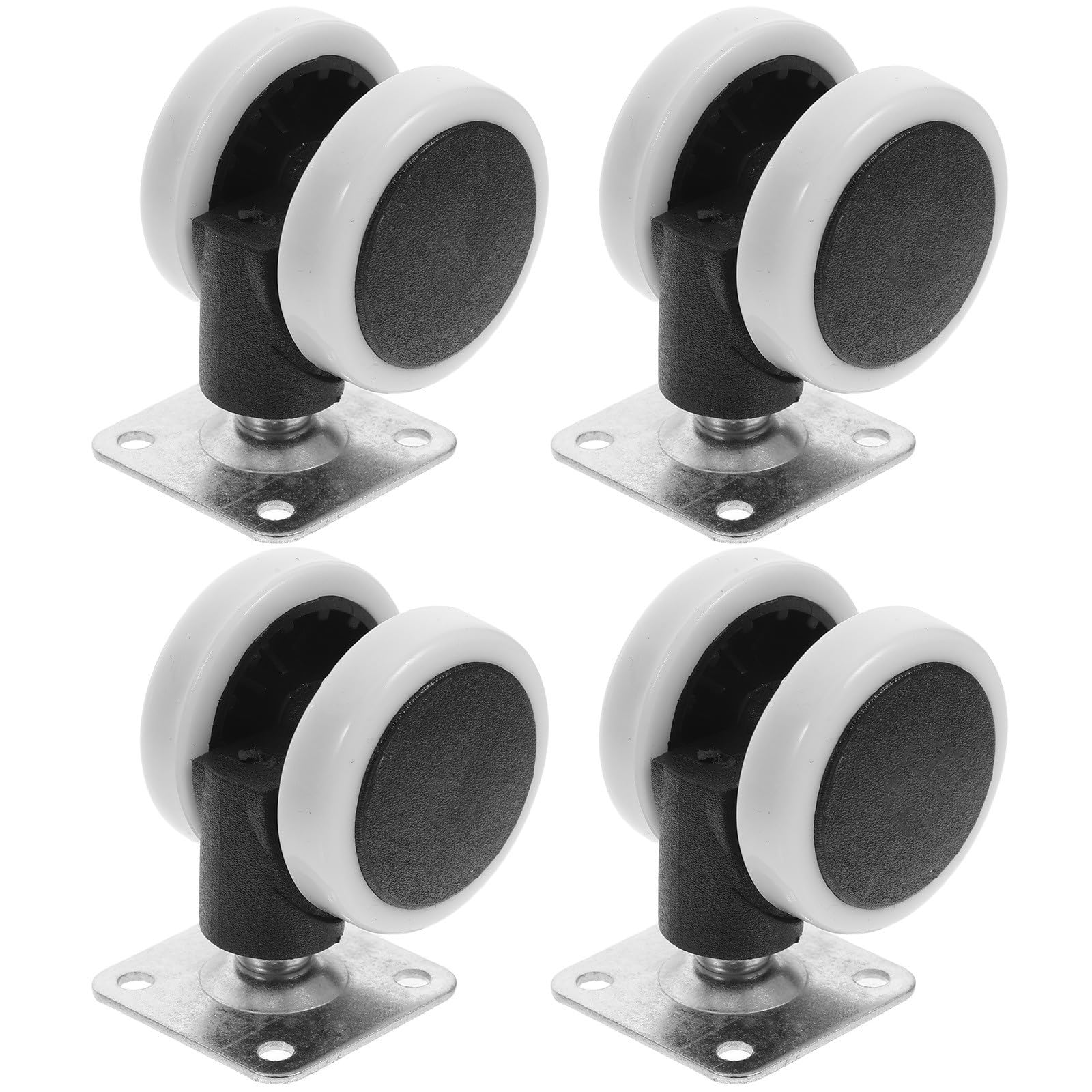 SOLUSTRE 4pcs Silent Wheel Swivel Casters Furniture Roller Wheels for Bed Stroller Outdoor Use Heavy Duty