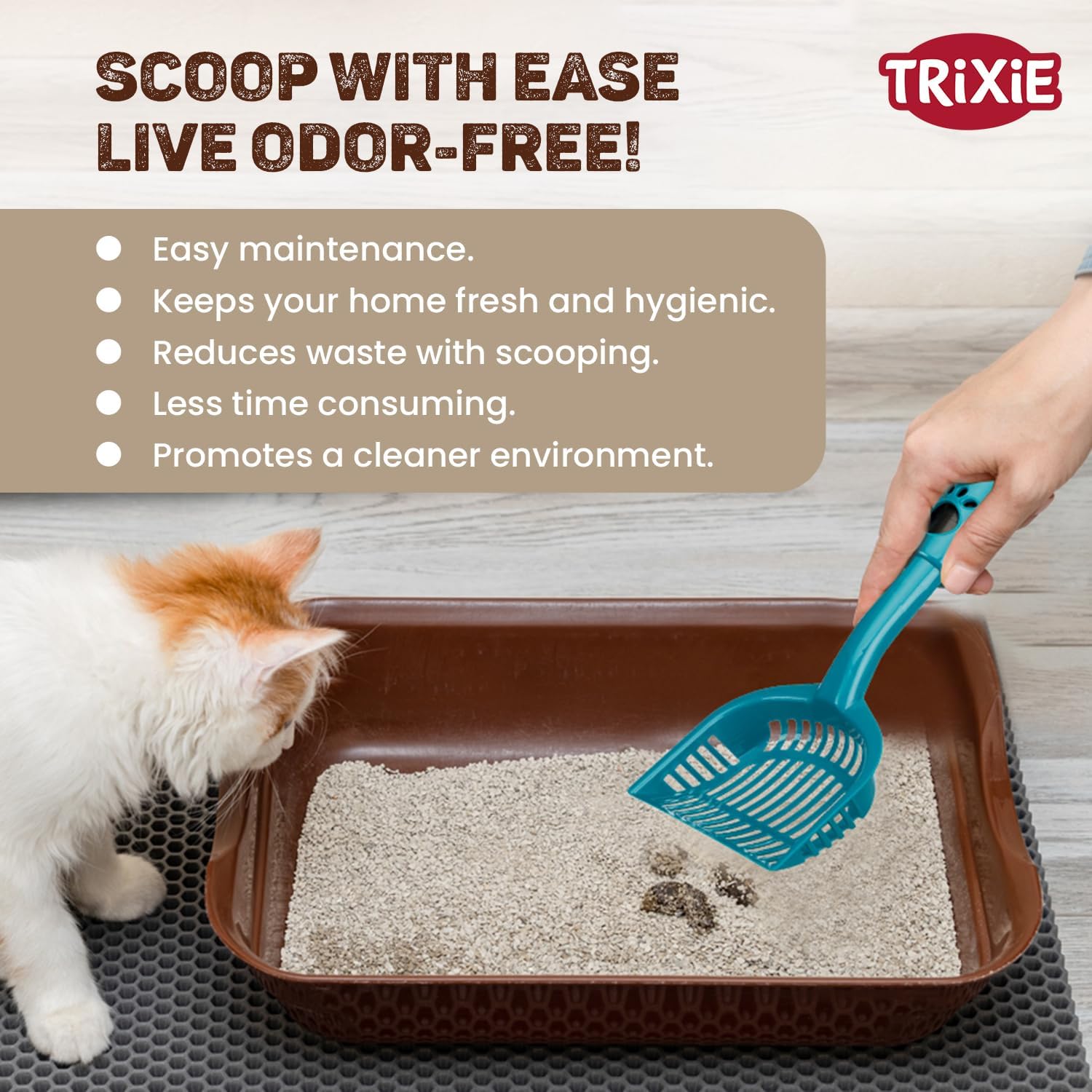 Trixie - Litter Scoop with Dirt Bags, M: 38 cm