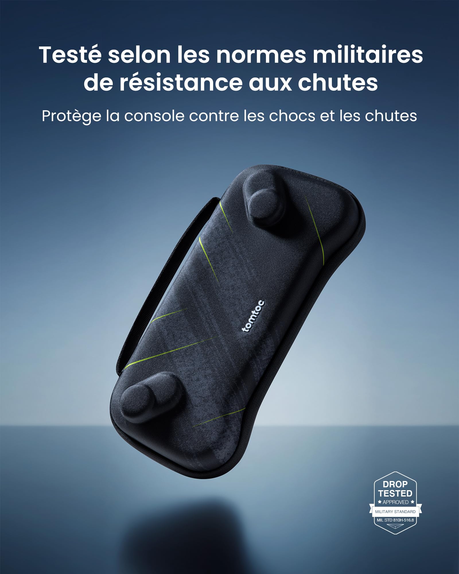 tomtoc Étui de Transport Compatible avec ASUS ROG Xbox Ally / Xbox Ally X 2025, Slim Housse de Protection, Sac Rigide Portable, Case Léger pour Le Voyage, Cadeau Noël