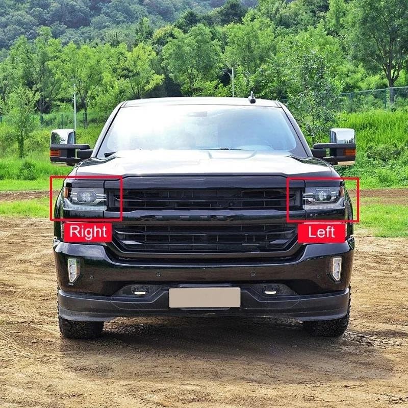 Lentilles pour phares Chevy Silverado 2016-2018 en polycarbonate haute clarté