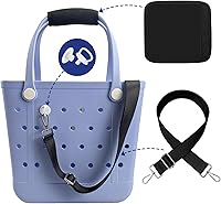 Vista 4 de Correa de hombro compatible con bolsa Bogg Funda de mango de neopreno personalizable Correas cruzadas ajustables largas para bolsas de playa