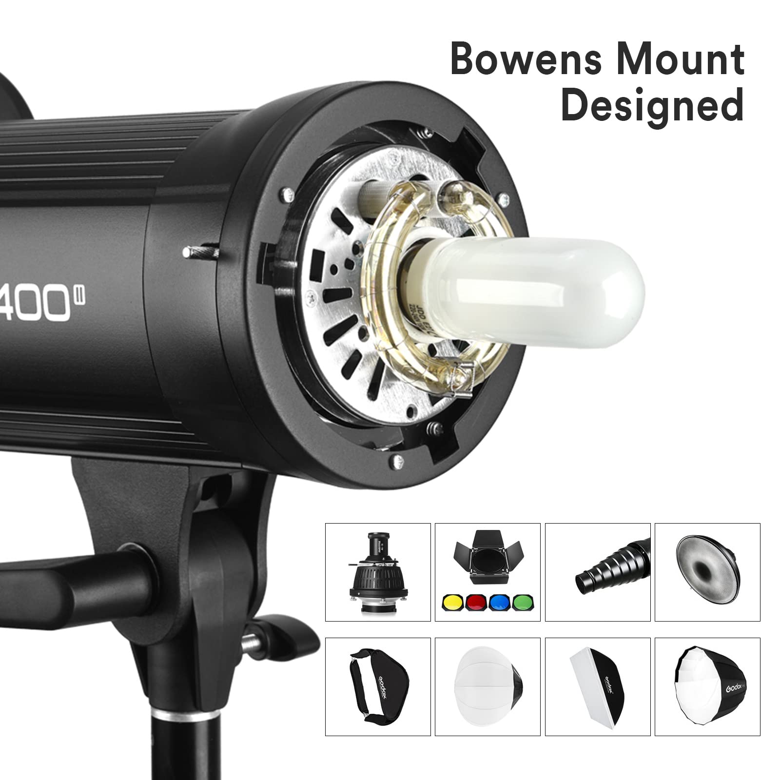 LED Modeling Lamp Strobe Godox SK400IIV 400Ws Studio Strobe Flash With ...