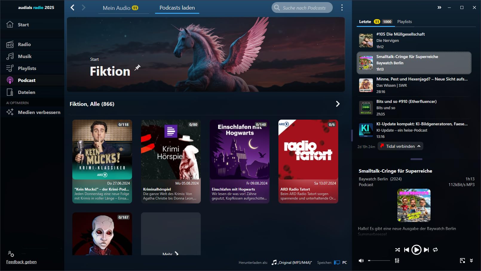 Audials Radio 2025 - Deutsch / Multilingual - Windows 11/10 - *Dauerlizenz* für die Aufnahme von über zwei Millionen Podcasts und über 100.000 Radio-Sendern (Product Key Card) #PKC