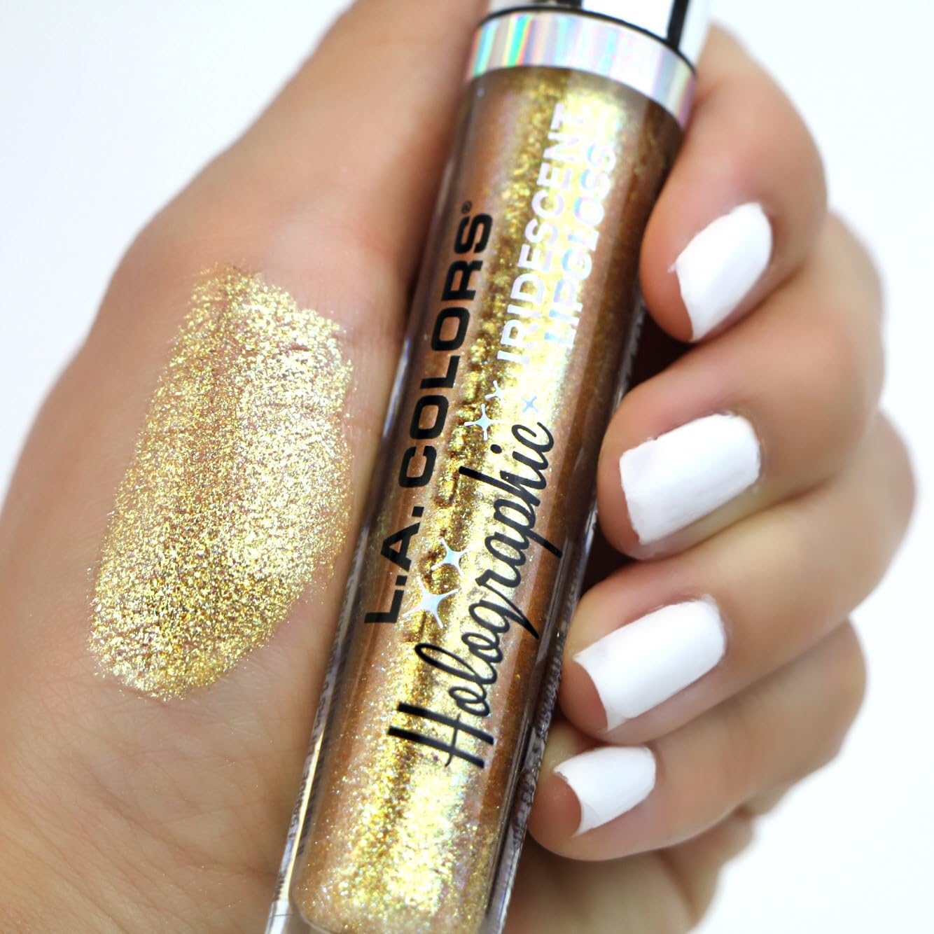 Amazon.com : L.A. COLORS Holographic Iridescent Lipgloss, Diamond
