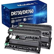 DR730 for DR730 DR760 Drum Unit to Use with MFC-L2750DW MFC-L2710DW HL-L2350DW HL-L2395DW HL-L2370DW DCP-L2550DW Printer High Yield Black 2PK DR730/DR760