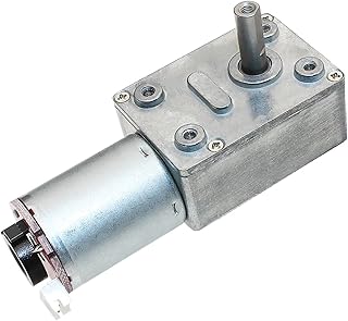 ELLANA Turbine Speed Curtain High Torque Motor, Blower Motor, 12v Electric 12v Motorï¼Œ JGY370 Gear Reduction Box, GW4632 Encoder Motor Worm controllable (Color : 24V with line, Size : 1:65:)