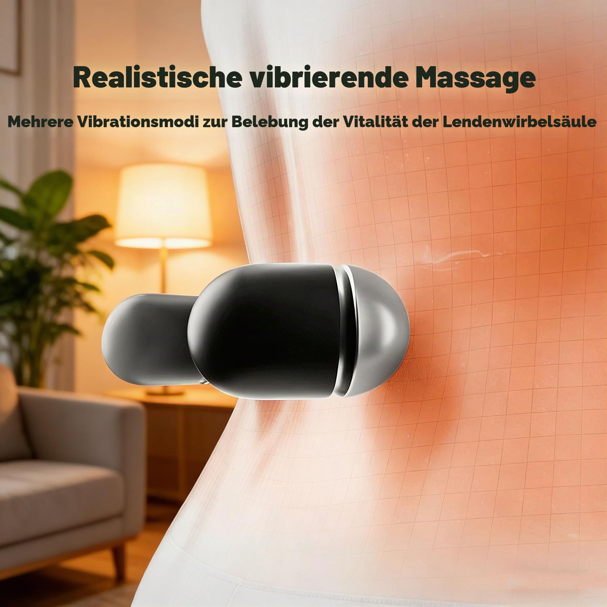 Curosleep Kissen, Curosleep - Triple Fusion Massagegerät (B) | Triple Method Massager - Traction Lifting Vibration Massages & Hot Compress, Rücken Massage Für Büro, Zuhause, Reise