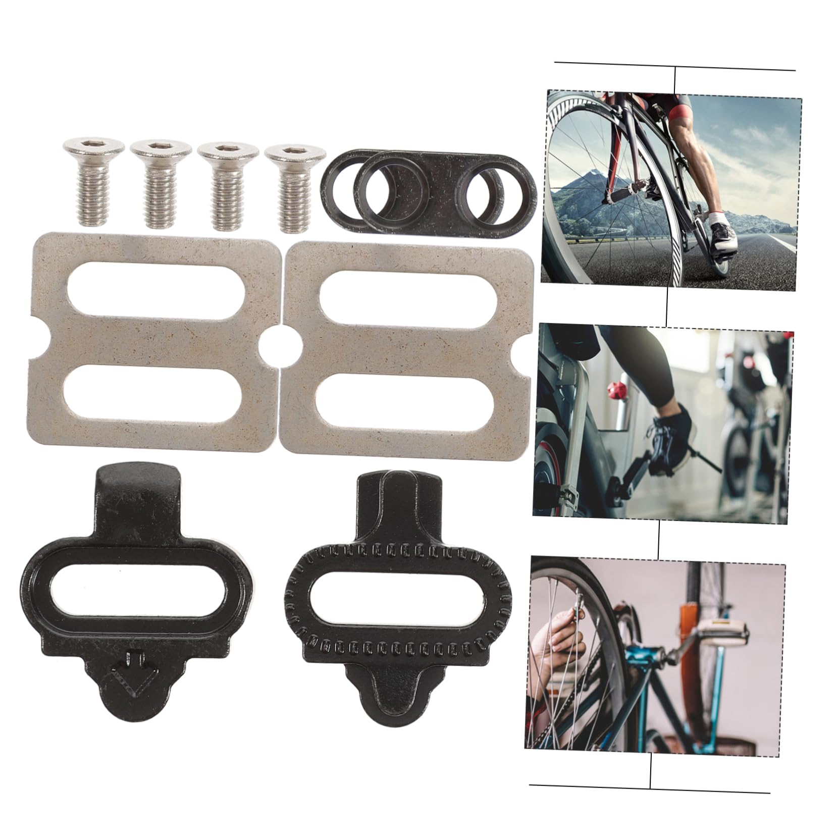 HEMOTON 1 Set Mountain Bike Lock Cleat Set Self Locking Pedal Clips for Cycling Accessories Durable Kit for System Shoes Enhanced Performance for Efficient Pedaling