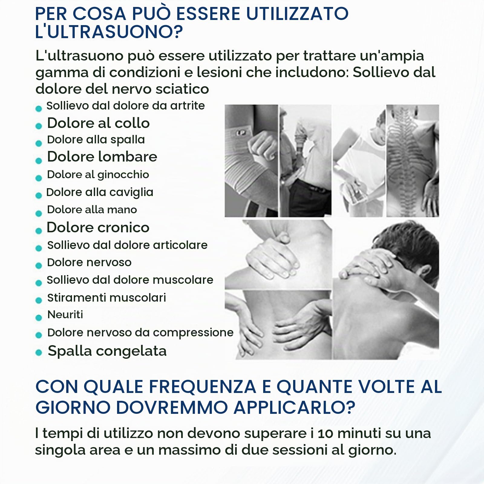 Macchina per Fisioterapia Ad Ultrasuoni, Macchina per Fisioterapia Professionale MT con 1impugnatura,3 Livelli Intensità Regolabili E Temporizzazione 10-30min,Penetra in profondità nella Pelle