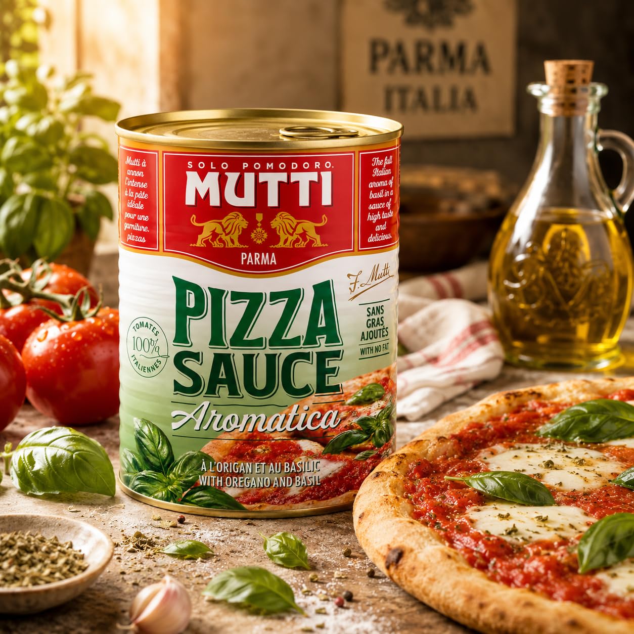 Mutti Pizza Sauce - Spicy Tin, 400g Pack 1
