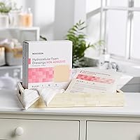 Vista 9 de McKesson Apósitos de espuma hidrocelular, estériles, no adhesivos sin borde, 6 x 6 pulgadas, 10 unidades, 1 paquete