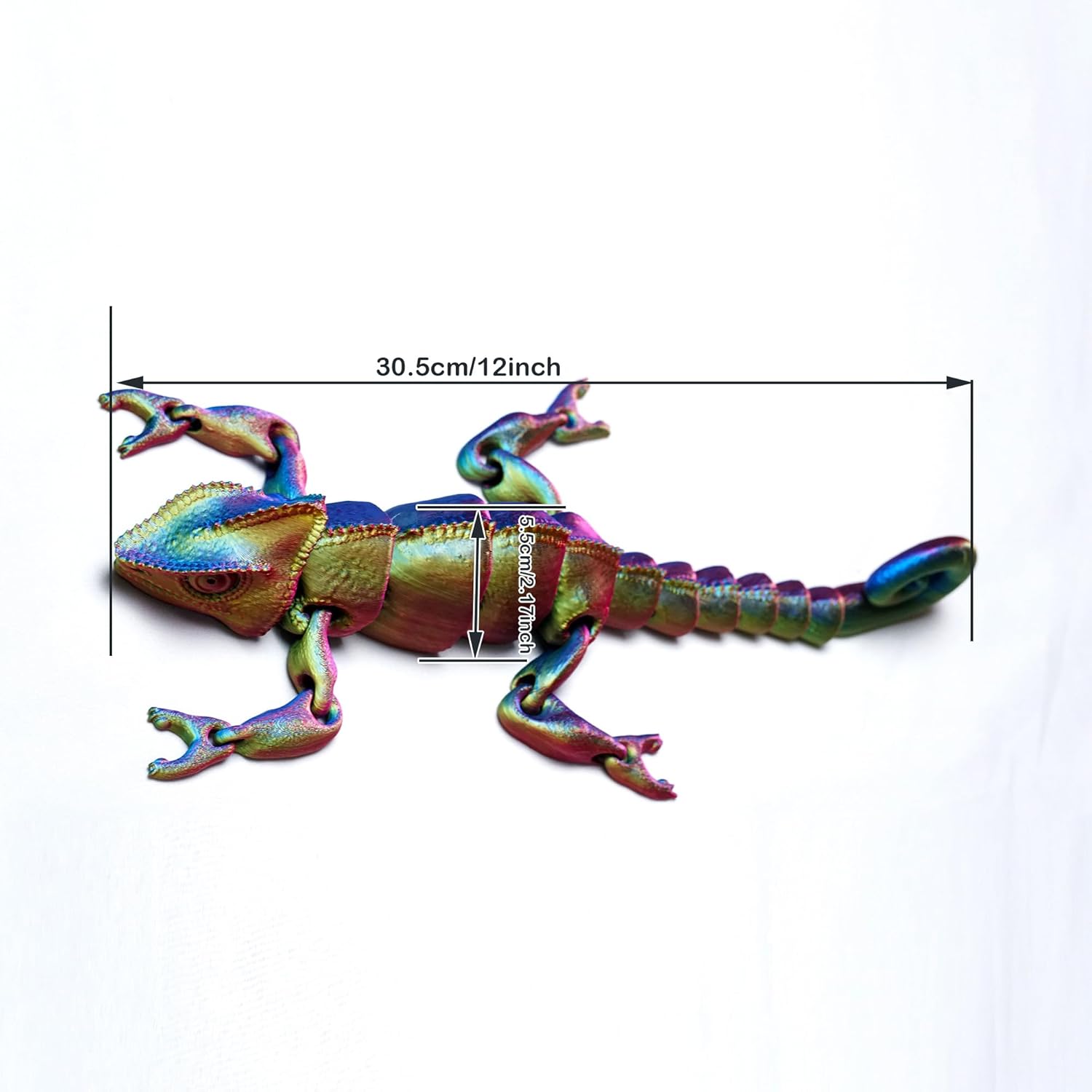 3D Printed Lizard,Articulated Models,Flexible Joint Animal lacertid Figurines, 3D Printing Stuff Cheap,Stress Relief, Fidget restlessness, ADHD Toys, Surprise Fantasy Gifts