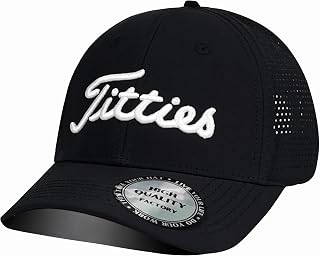 Titties Hat Tittiess Golf Hats for Men Women,Funny Tittes Hat, Titliest Cap, White and Black