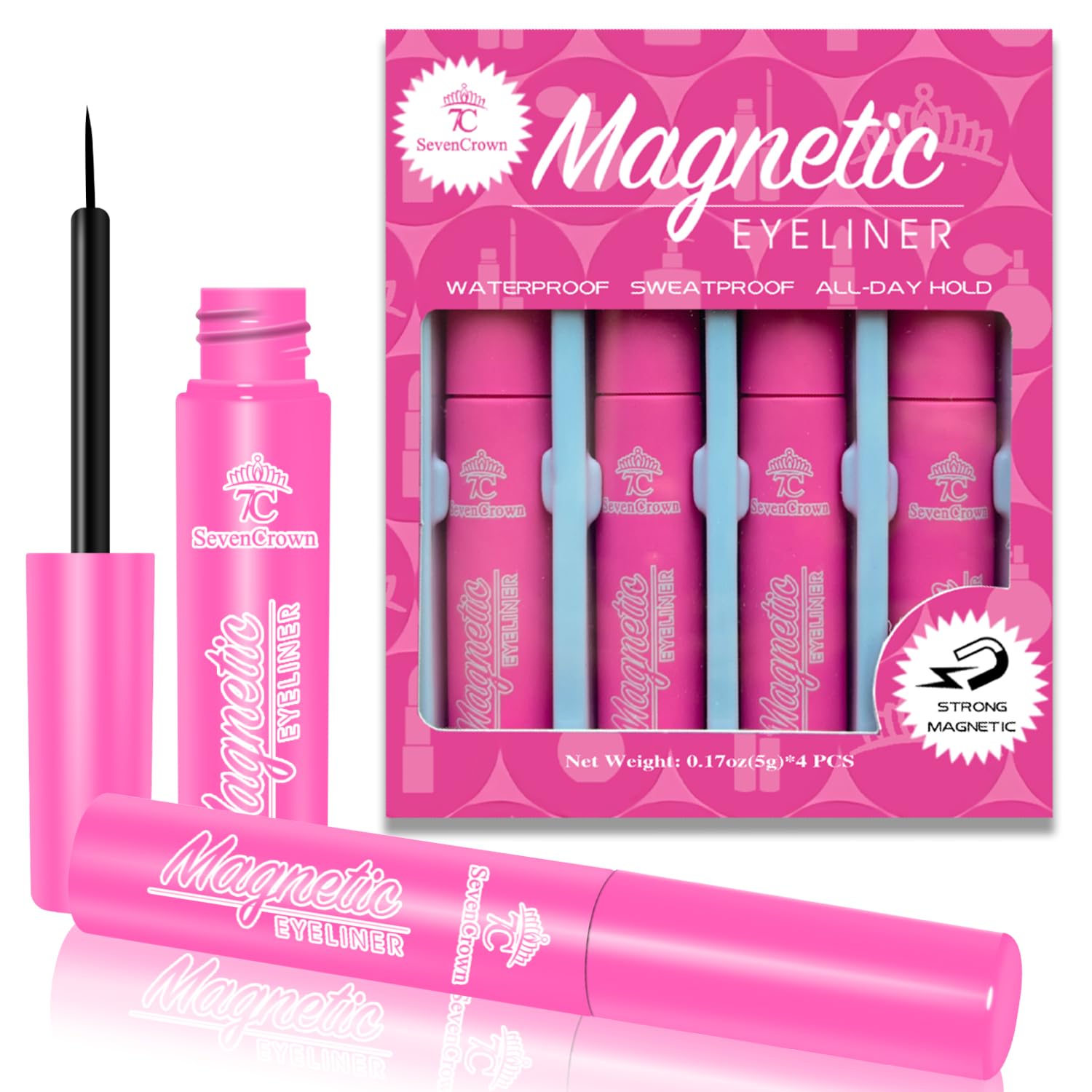 Eye Liner Magnetic Waterproof Liquid Eyeliner - All-Day Hold