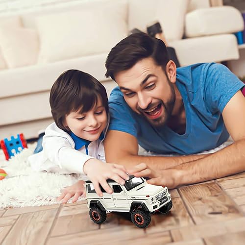 Miniatura 6 de Mercedes - Coche de juguete grande 122 de metal fundido a presión para niños de 3 años en adelante blanco