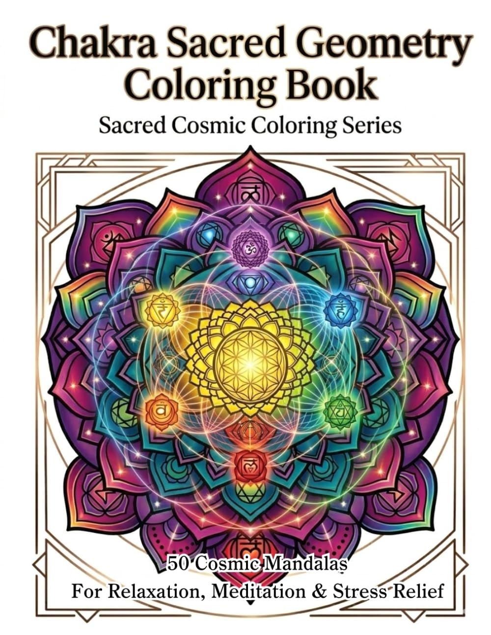 Chakra Sacred Geometry Coloring Book: Meditative Mandalas for Relaxation, Mindfulness, and Spiritual Balance (メディテーティブ マンダラ フォー リラクゼーション マインドフルネス アンド スピリチュアル バランス)