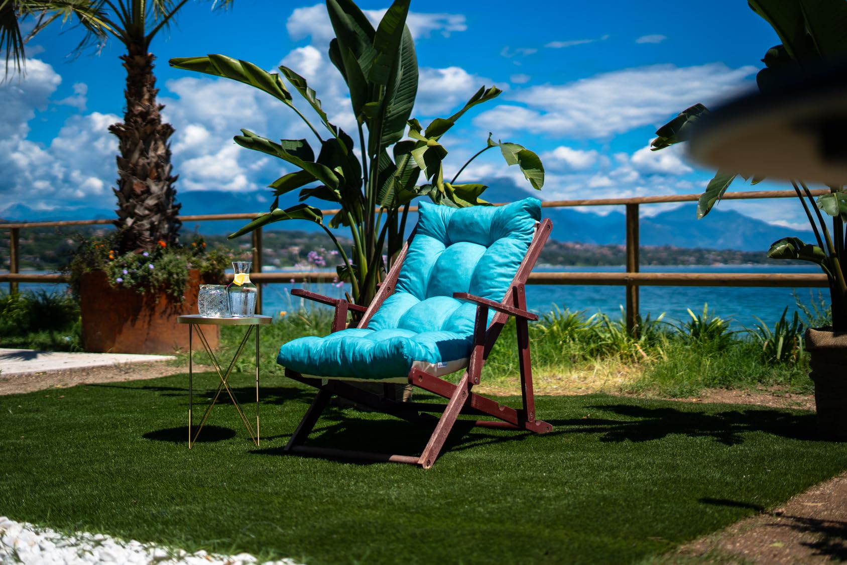 TECNOWEB Cuscino imbottito per Poltrona Sdraio Relax (115x55x21cm) - 100% Made in Italy - Ricambio Ideale per Interni ed Esterni (Giardini, Cortili, terrazzi) - Disponibili Diversi Colori