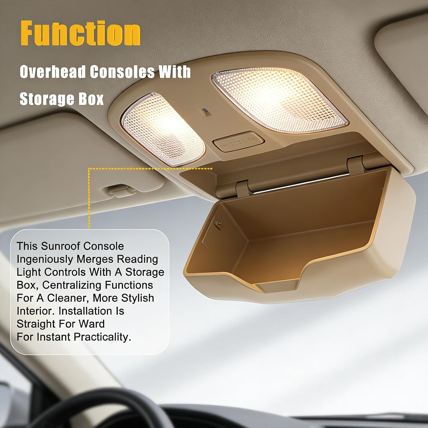 Overhead Console Map Reading Light Assembly For Hyundai Sonata​ 2011-2014