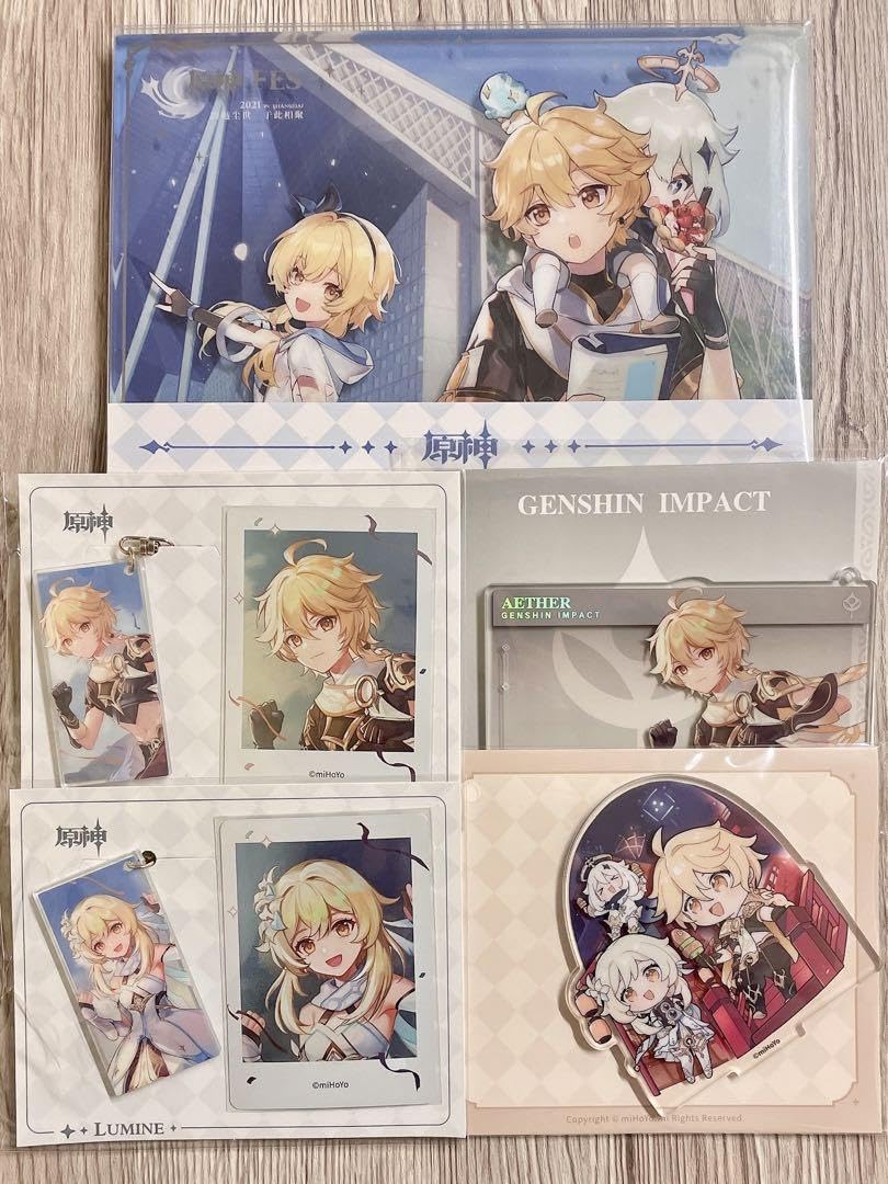 原神 空 アクリルカード】原神 空 アクリルスタンド ホヨフェア クリア