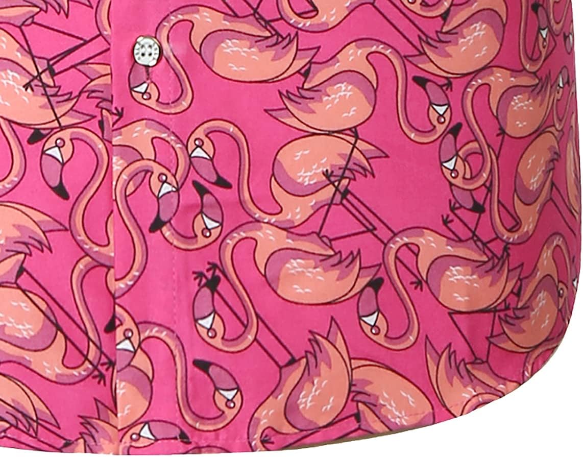 SSLR Mens Short Sleeve Button Down Shirts Casual Summer Hawaiian Shirts for Men - Image 6