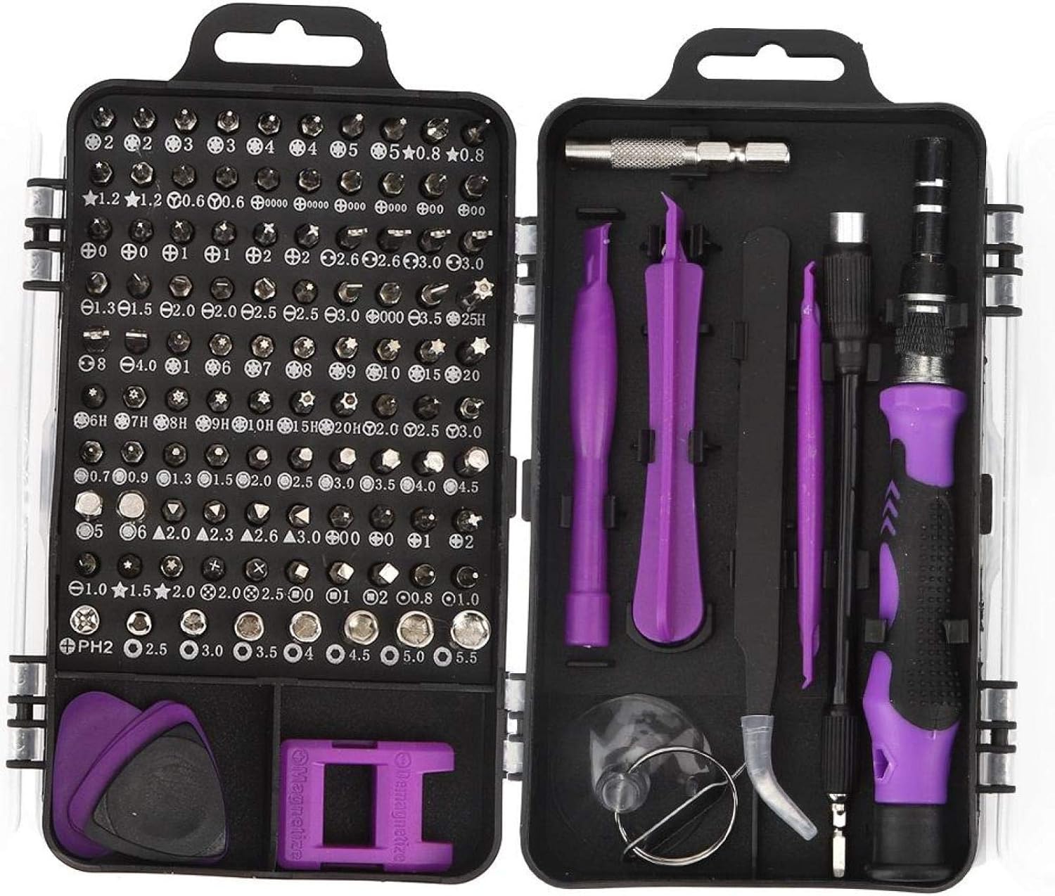 115 in 1 Precision Screwdriver Set, Computer Repair Kit, Multifunctional Watch Phone Repairing Removal Hand Tool, with Box, for Repairing Watch and Phone()