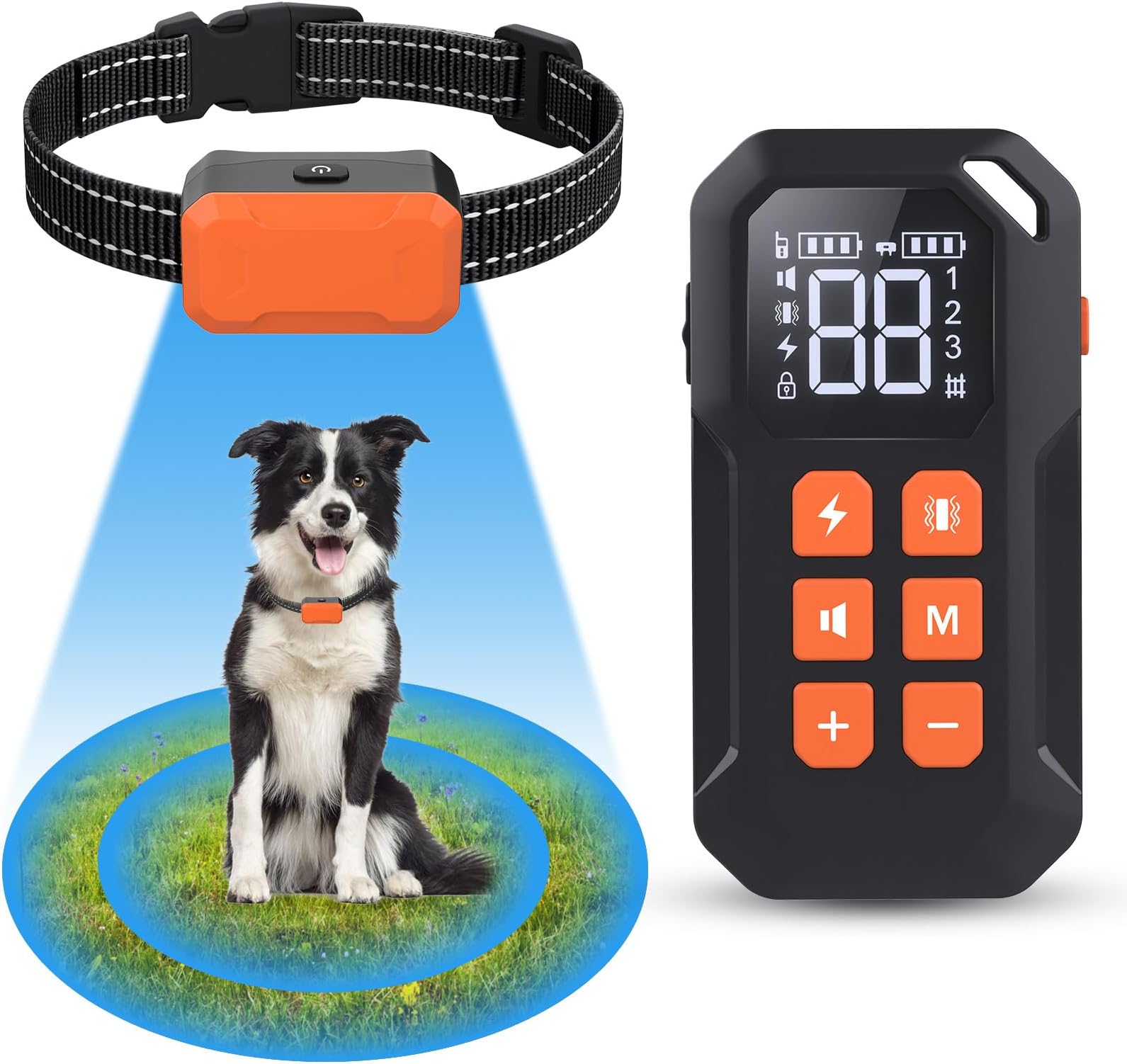 ZZWD Wireless Dog Fence System for Dog, 2 in 1 Electric