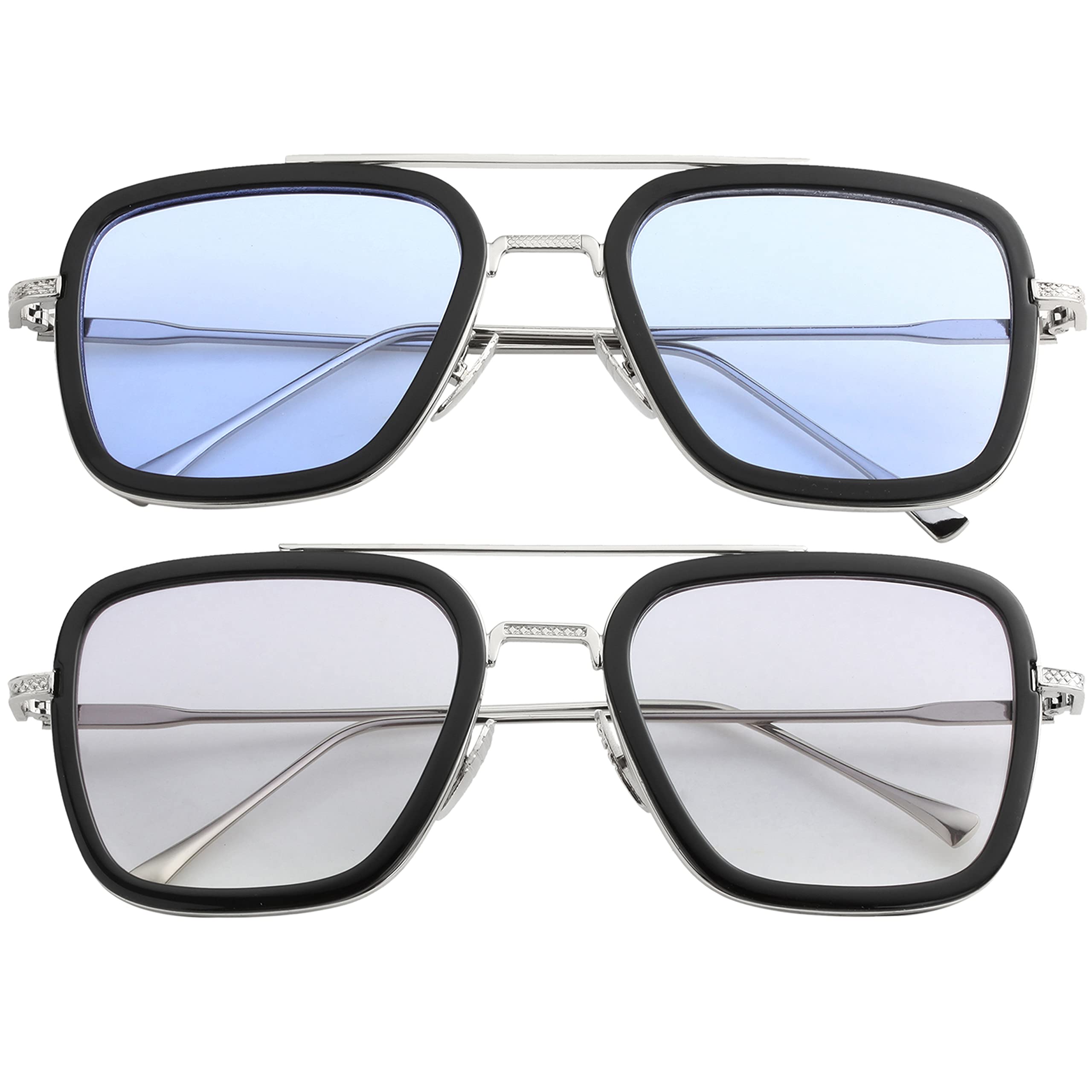 Tony Stark Sunglasses For Men Women Iron Man Edith Glasses