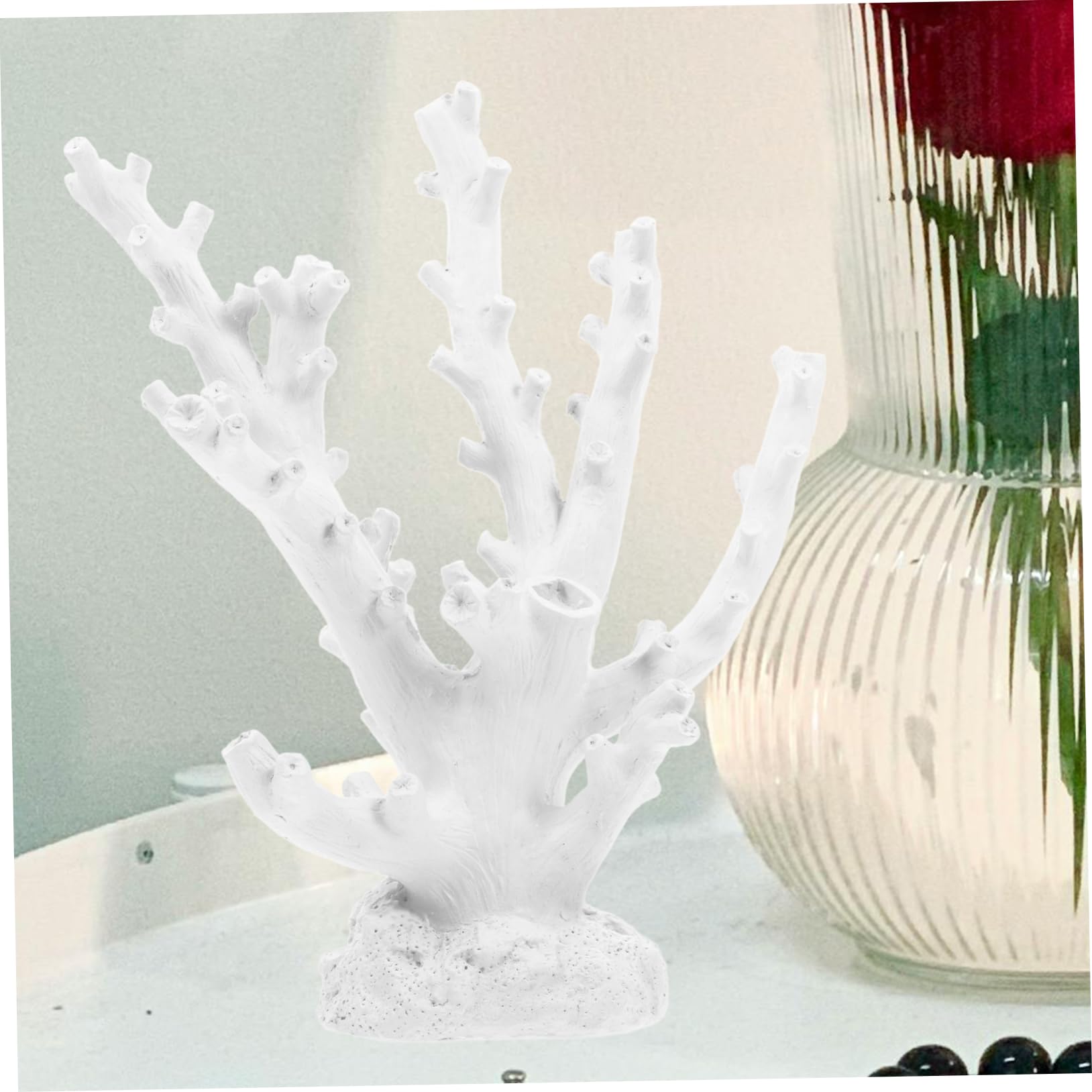 Cabilock Adornos de Coral de Resina de Estilo Mediterráneo Decoración Artificial para Acuario Adorno Paisajístico para Peceras para Entrada y Sala de Estar