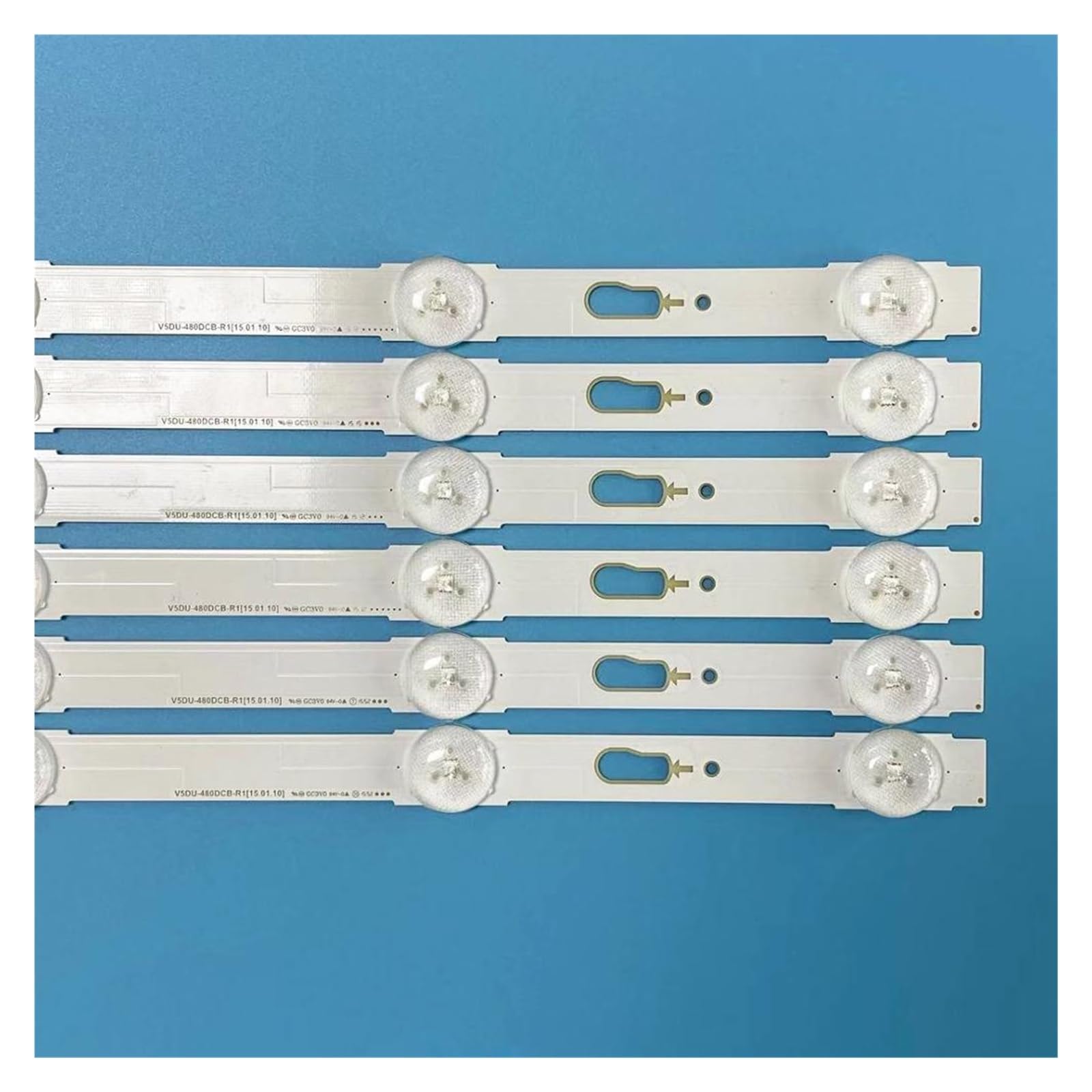 Mama's Pearl Kit 12 pièces LED Bande Fit for Samsung UE48JU6000 BN96-34793A BN96-34794A S_5U75_48_FL_R6 S_5U75_48_FL_L5 LM41-00121G LM41-00121H