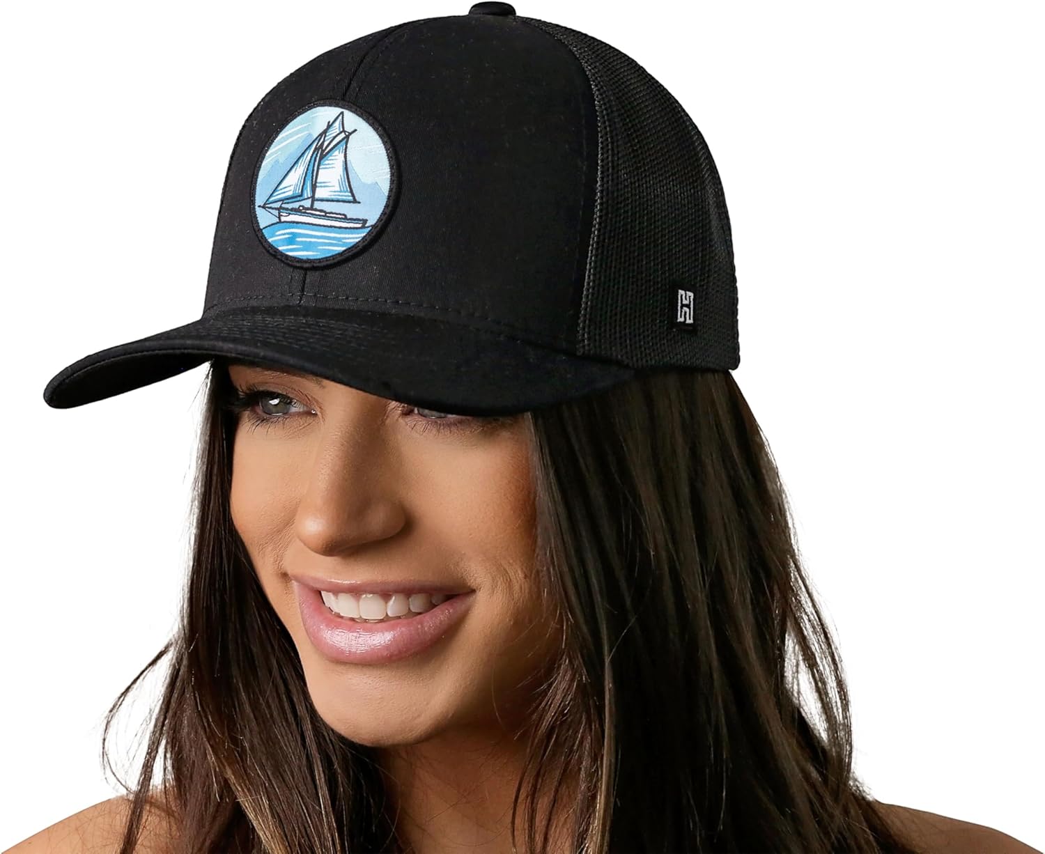 HAKA Camping Trucker Hat, Mountain Mesh Outdoor Hat for Men & Women, Adjustable Snapback Baseball Cap, Golf Hat