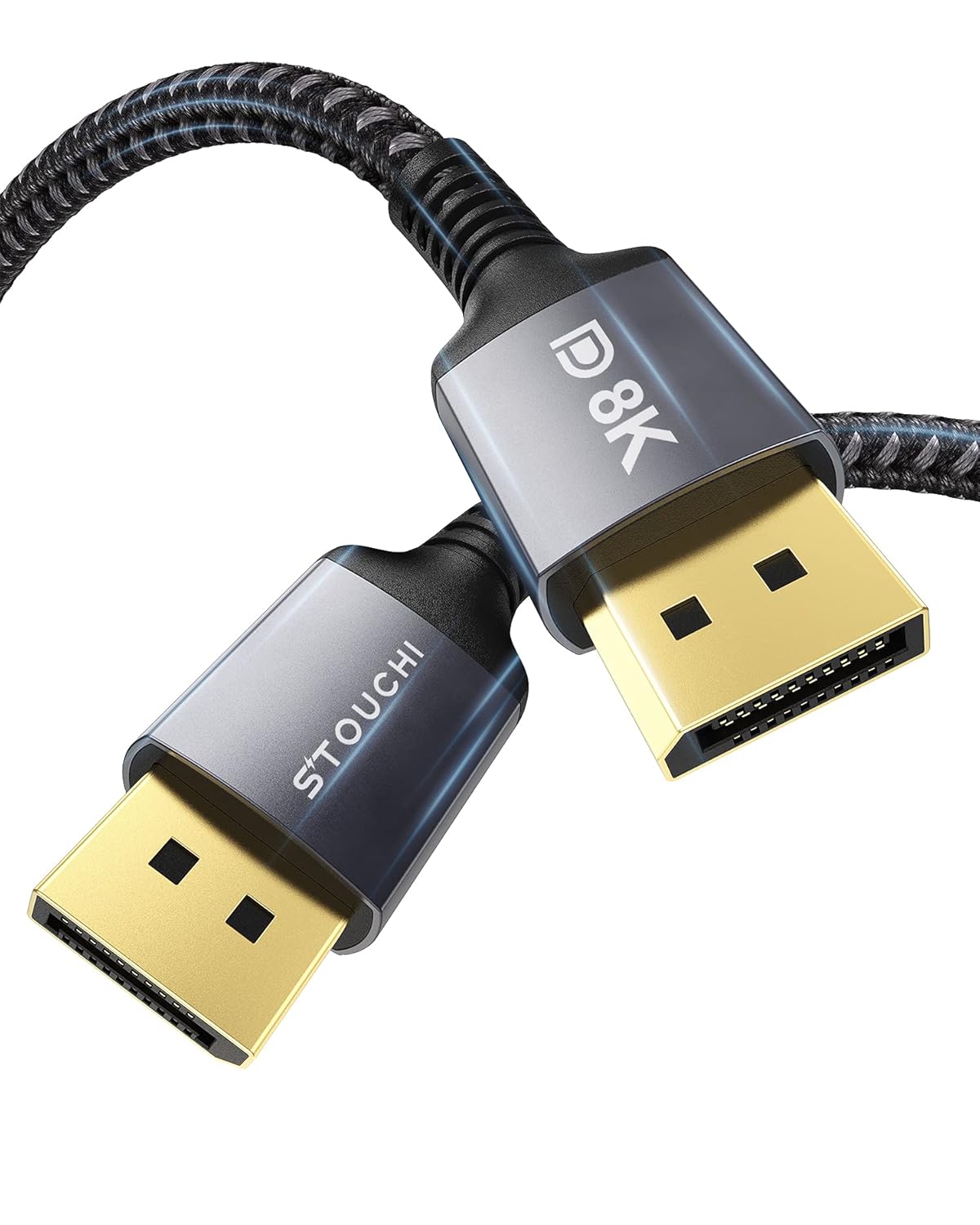 Stouchi DisplayPort Kabel 1.4 10M 【VESA-zertifiziert CL3 für Wandeinbau ...