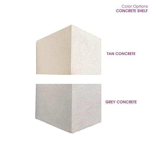 Miniatura 6 de Modern Concrete Floating Mantel Shelf Beam (72, Grey Concrete)