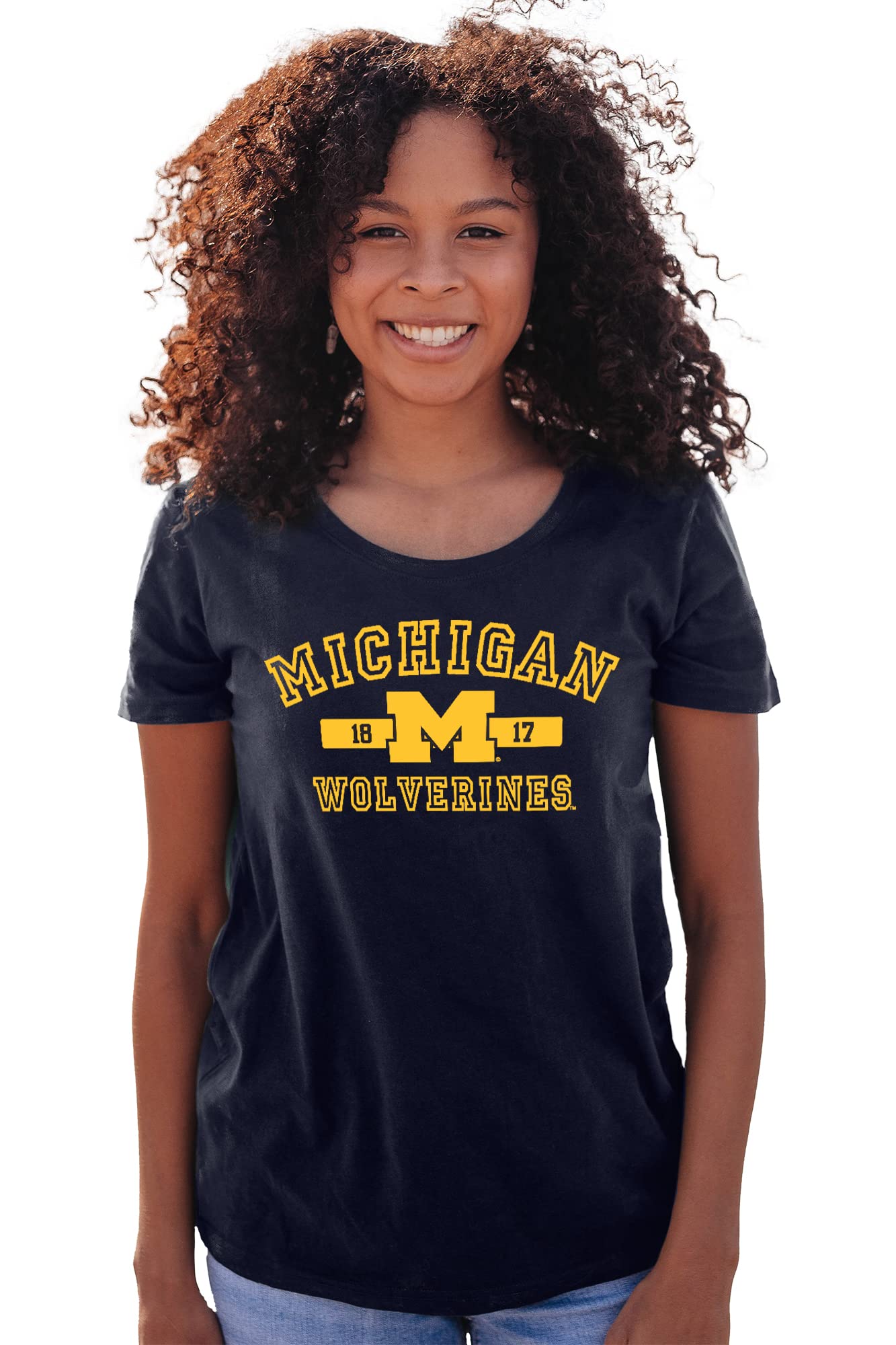 Blue 84 Women's NCAA Officially Licensed T-Shirt Athletic Team Color, Medium