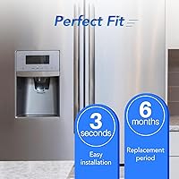 Vista 6 de ICEPURE RFC6600A Compatible with 4396841, 4396710, EDR3RXD1 Refrigerator Water Filter, Everydrop® Filter 3, KAD3RXD1, WHR3RXD1, Kenmore® 9030, 9083
