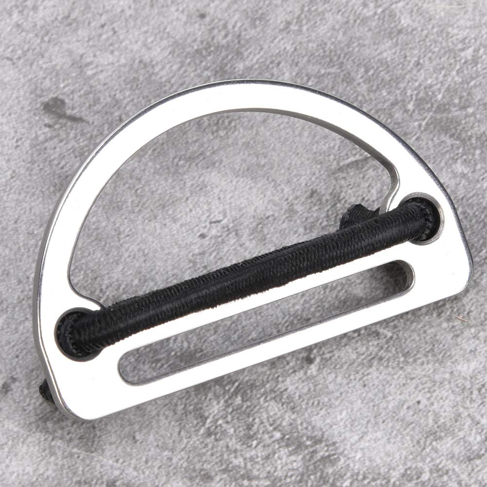Stainless Steel D Round Belt Buckle Webbing Strap Diving Accessory for Adult Divers