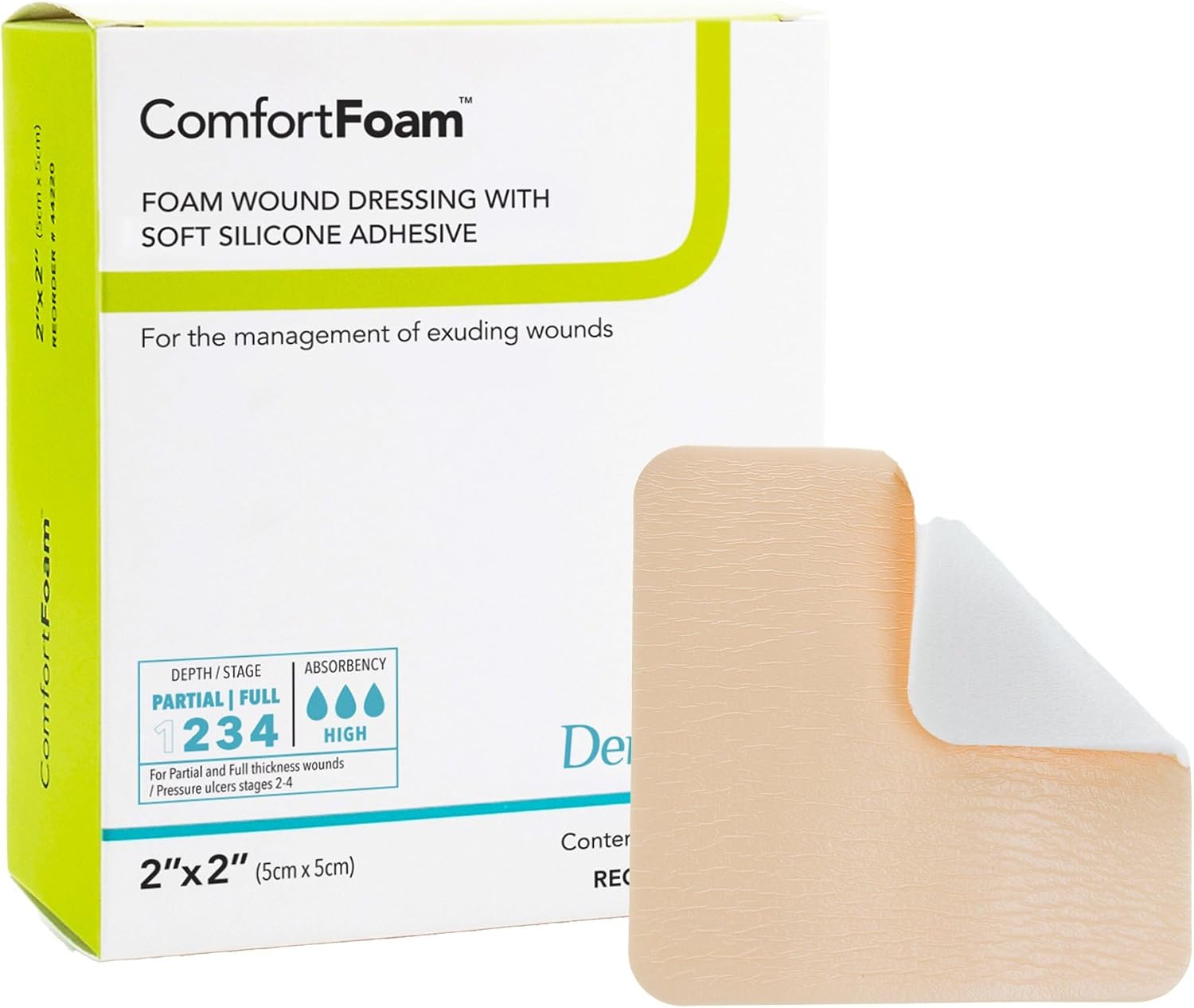 Dermarite Industries Comfort Foam, 2"x2", 10 Count