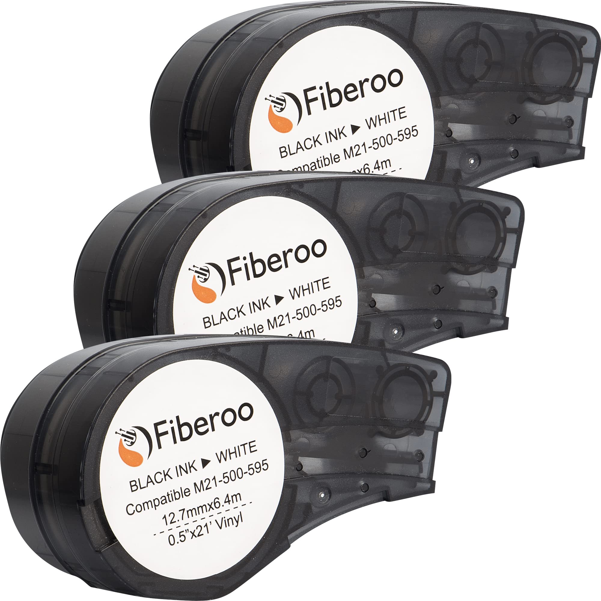 Ruban étiquette adhésive vinyl imprimable M21-500-595WT pour BMP21 PLUS & BMP21 LAB, lot de 3