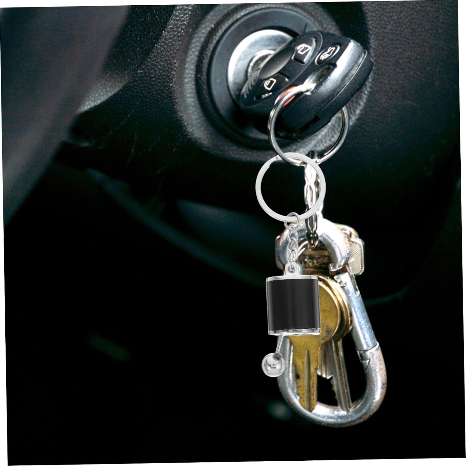 Amosfun 2pcs Gear Case Keychains for Car Lightweight Key Unique Design Car Key Ornaments for Bags and Wallets image 3